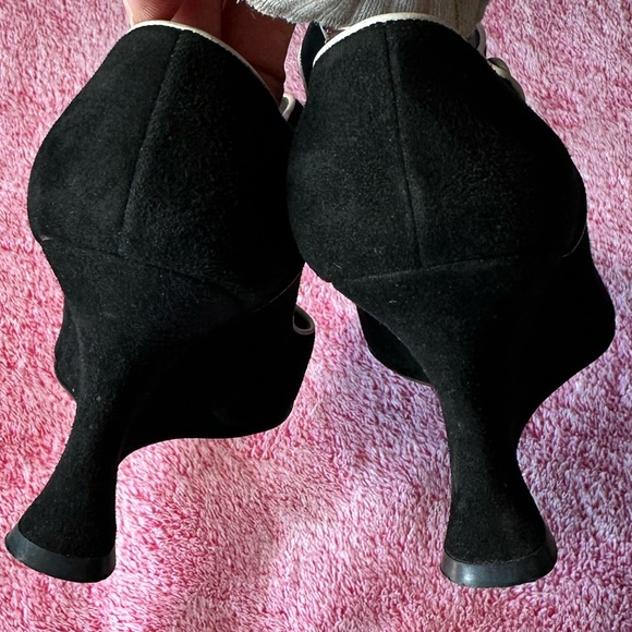 Dior Black and White Maryjane Wedges - Picture 7 of 9